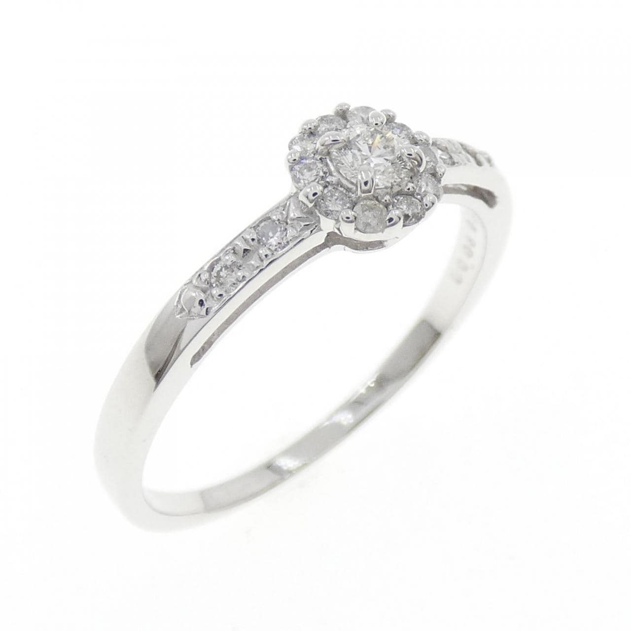 K18WG ダイヤモンド リング 0.08CT