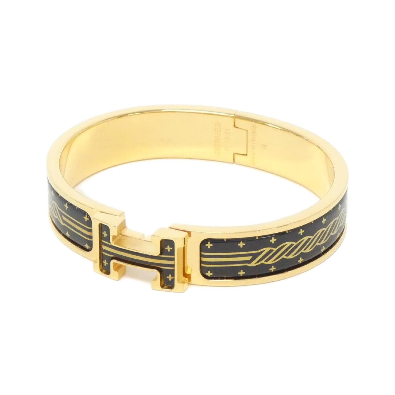 HERMES QUADRIGE AU FIL Click Ash PM 702411F Bracelet