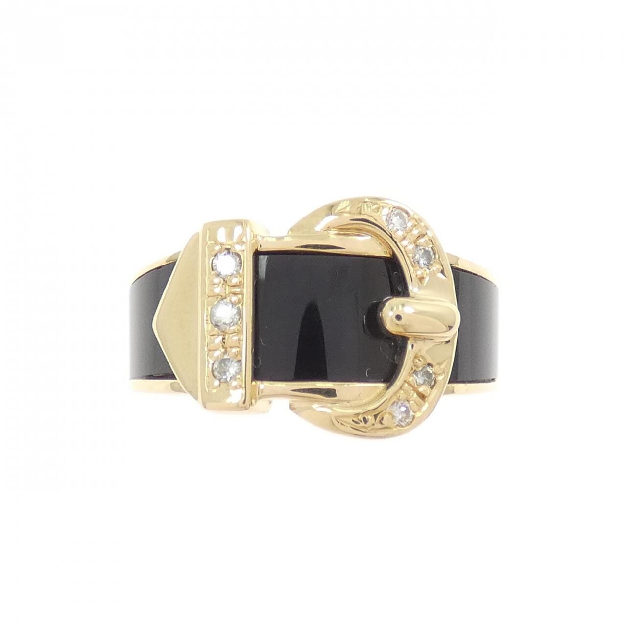 K18YG オニキス リング