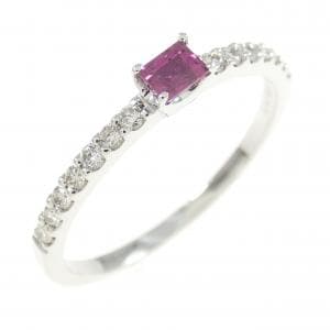【新品】PT ルビー リング 0.15CT