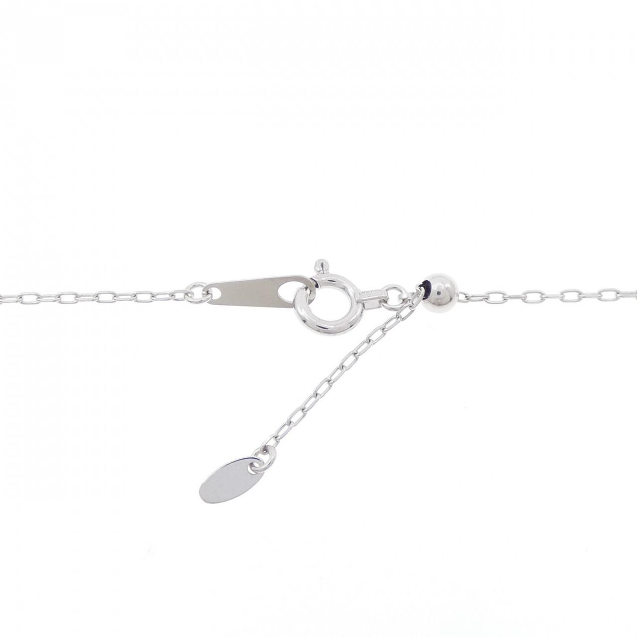 K18WG ダイヤモンド ネックレス 0.15CT