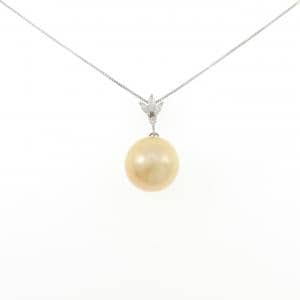 PT900/PT850 白蝶パール ネックレス 14.5mm