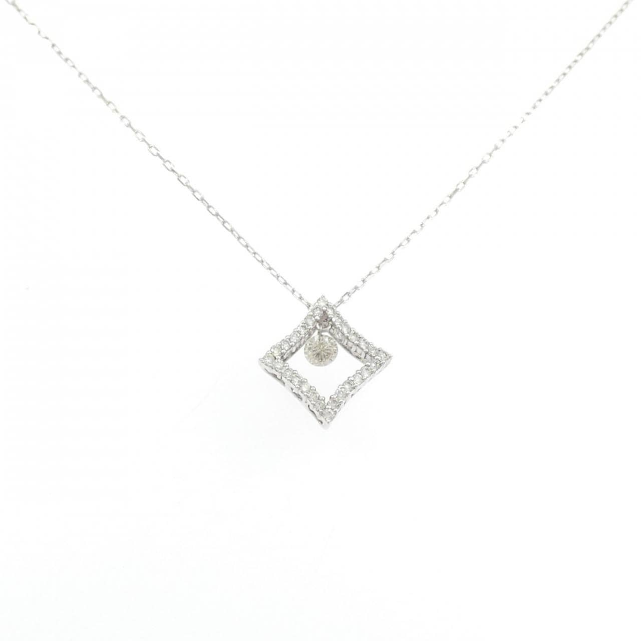 K18WG ダイヤモンド ネックレス 0.30CT