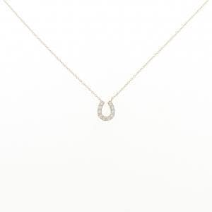 【リメイク】K10YG ホースシュー ダイヤモンド ネックレス 0.15CT