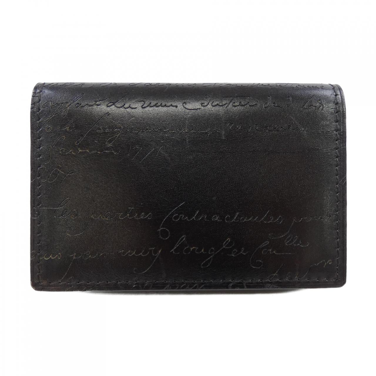 ベルルッティ Berluti インブイアスクリットレザーカードホルダー CARD CASE