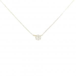 K18YG ソリティア ダイヤモンド ネックレス 0.26CT