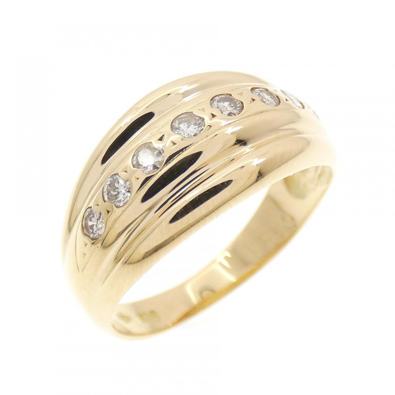 K18YG ダイヤモンド リング 0.18CT