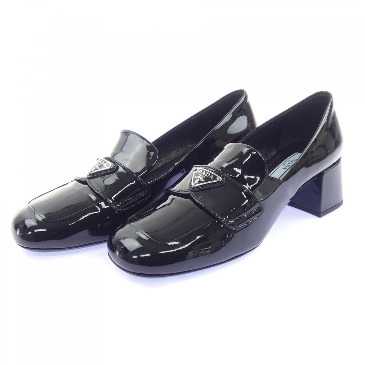 プラダ PRADA トライアングルロゴ チャンキーヒールローファー 1D763M シューズ