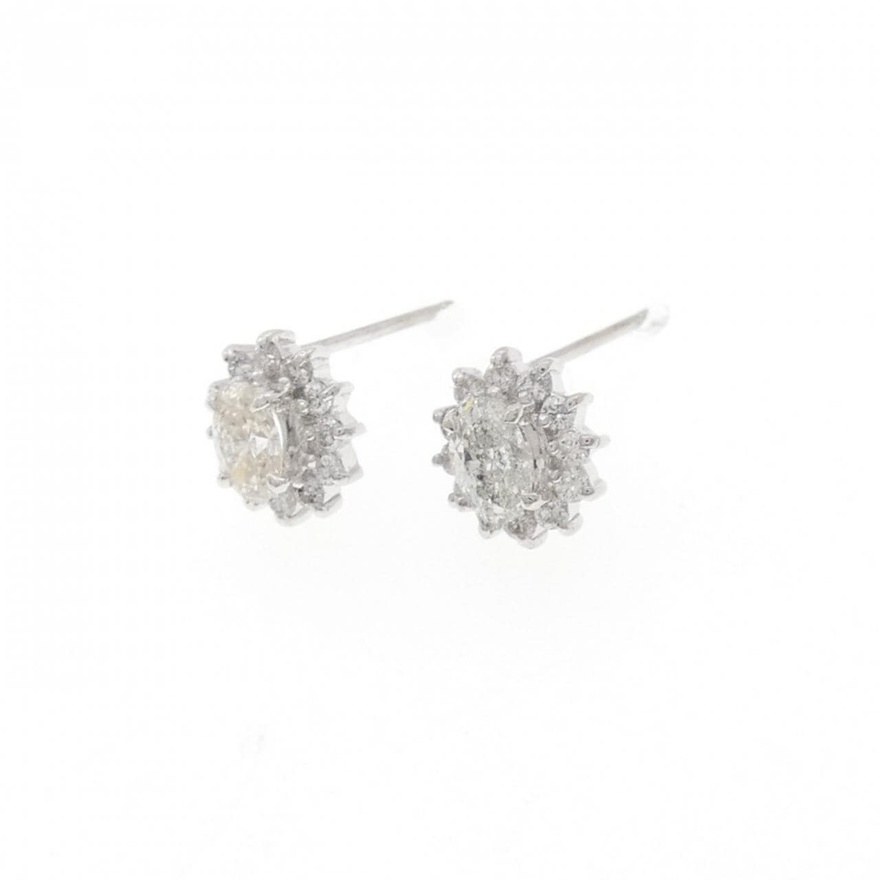 PT900 ダイヤモンド ピアス 0.49CT