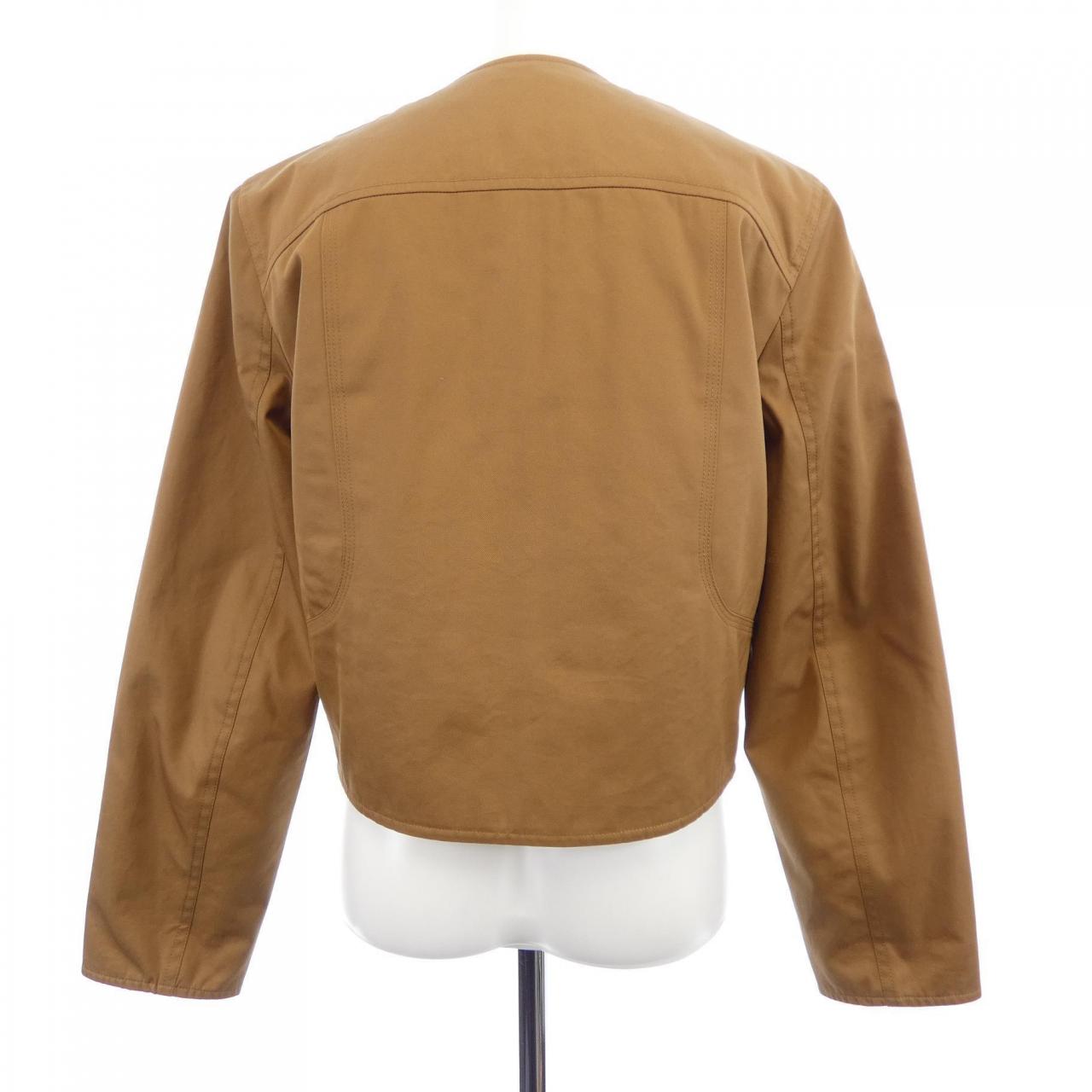 エルメス HERMES カルトゥッシュ クルードセル 6E0277DK ノーカラージャケット