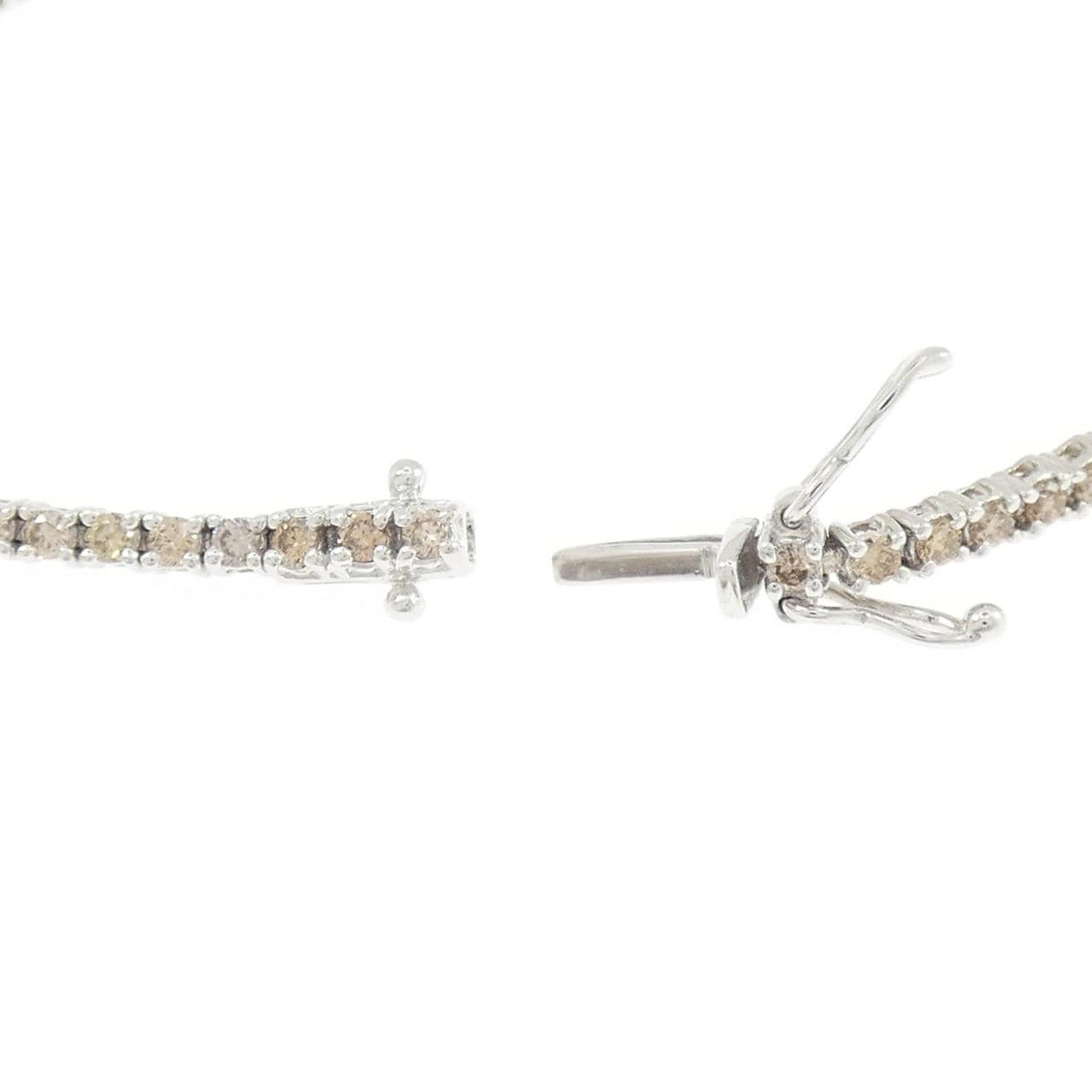 K18WG ダイヤモンド ブレスレット 1.34CT