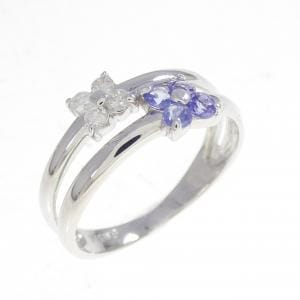 K14WG フラワー タンザナイト リング
