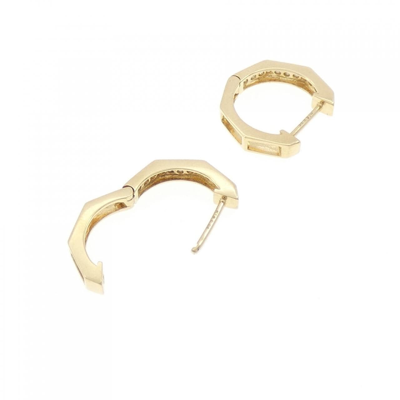 K18YG ダイヤモンド ピアス 0.12CT