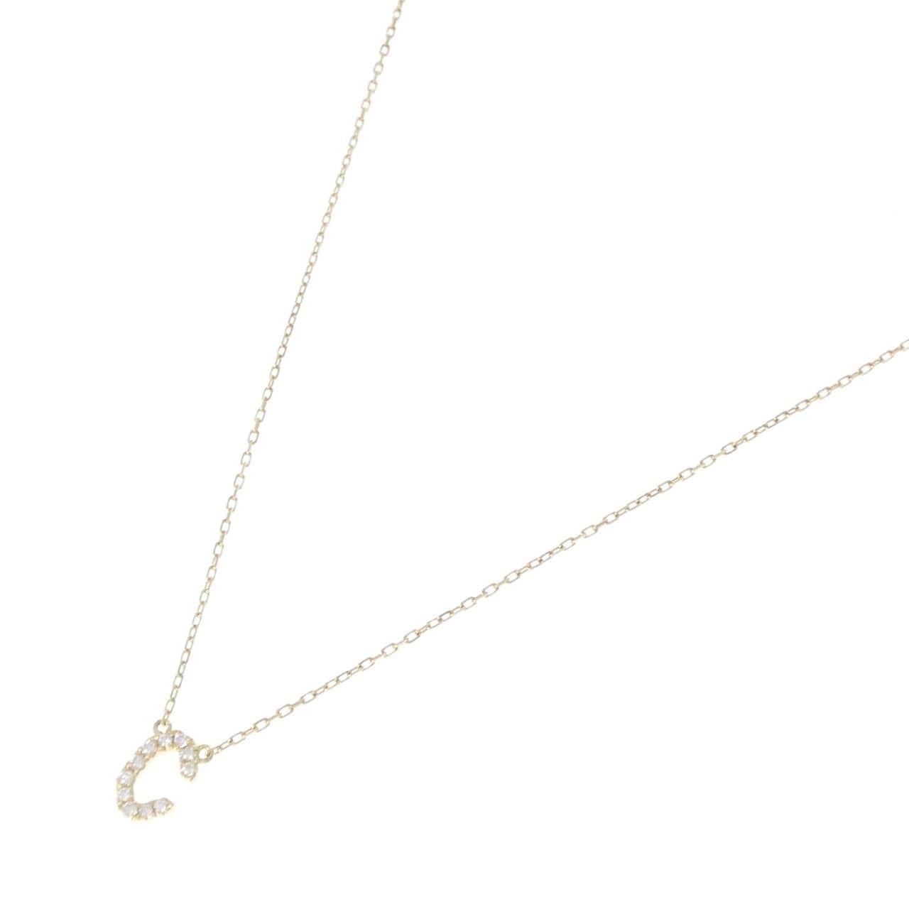アーカー イニシャル ネックレス 0.05CT