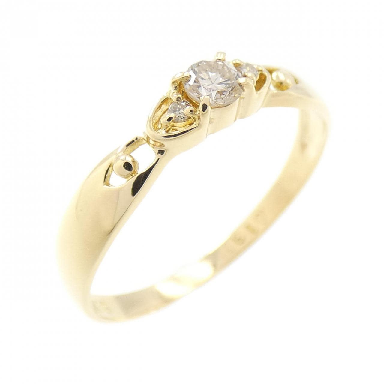 K18YG ダイヤモンド リング 0.10CT