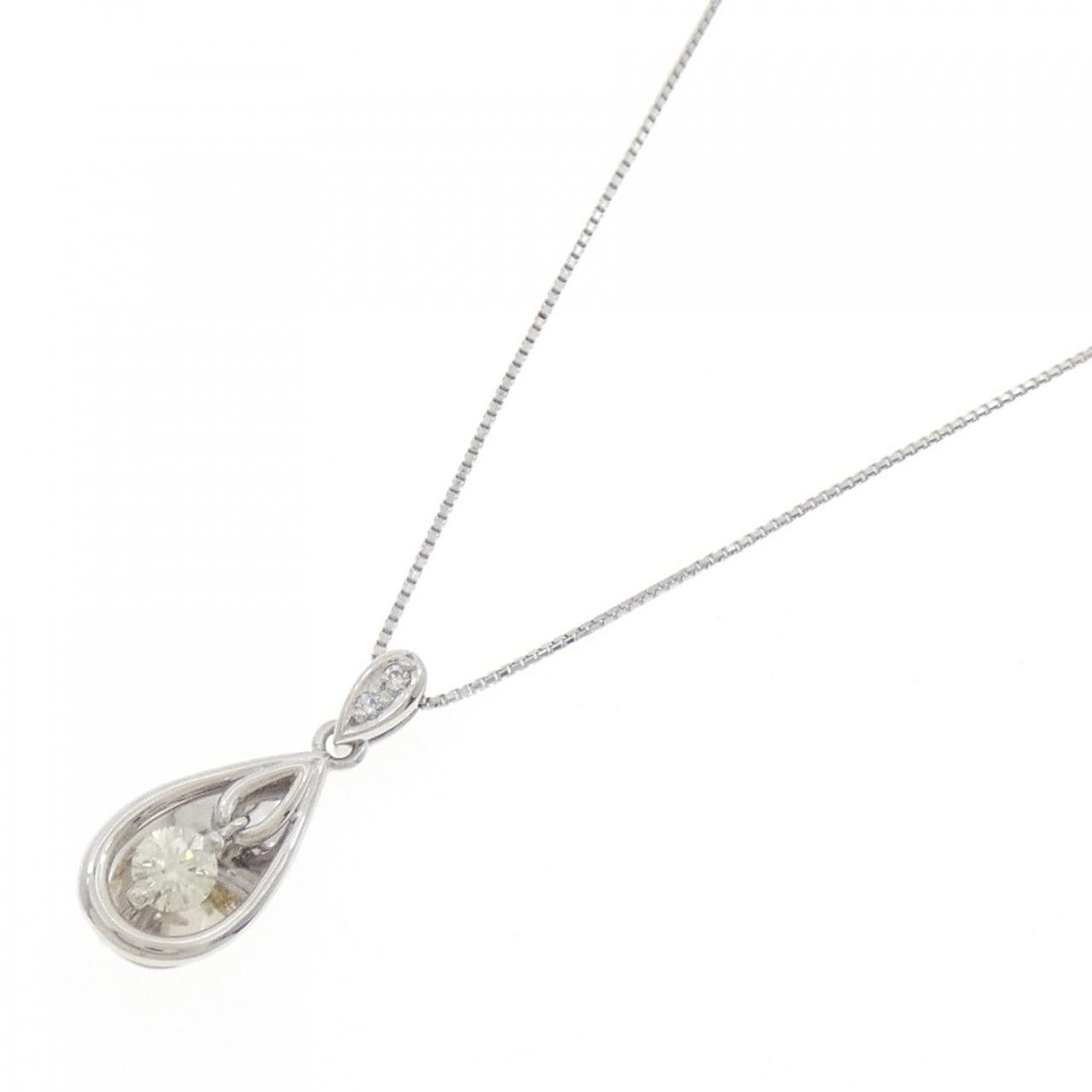 PT900/PT850 ダイヤモンド ネックレス 0.349CT