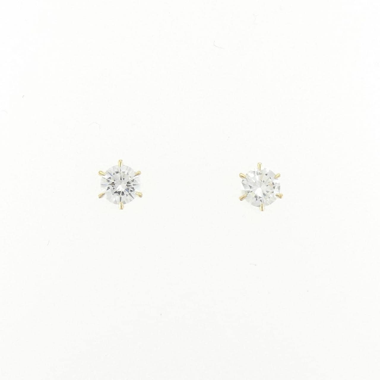 【新品】K18YG ダイヤモンド ピアス 0.216CT 0.215CT G VS2 Good