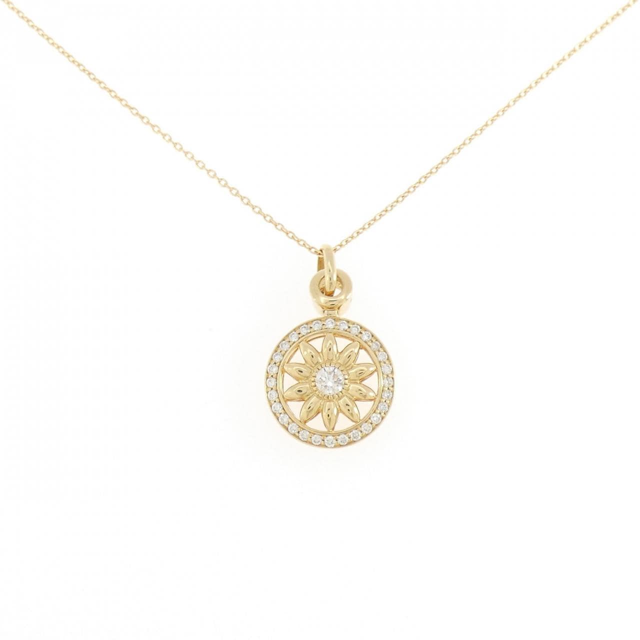 750YG/K18YG ダイヤモンド ネックレス 0.290CT