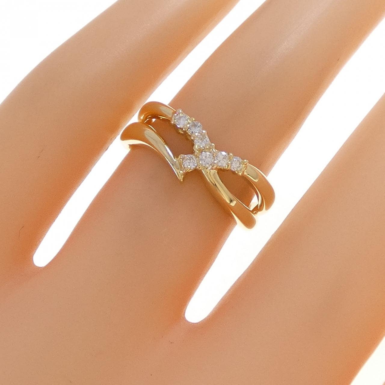 K18YG ダイヤモンド リング 0.11CT