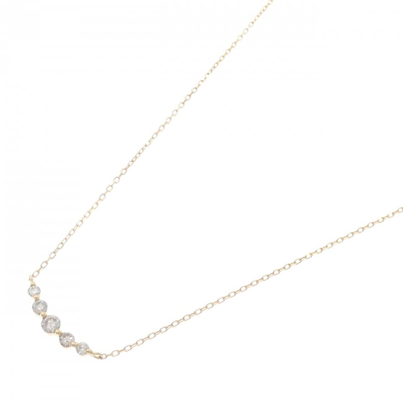 K18YG ダイヤモンド ネックレス 0.30CT