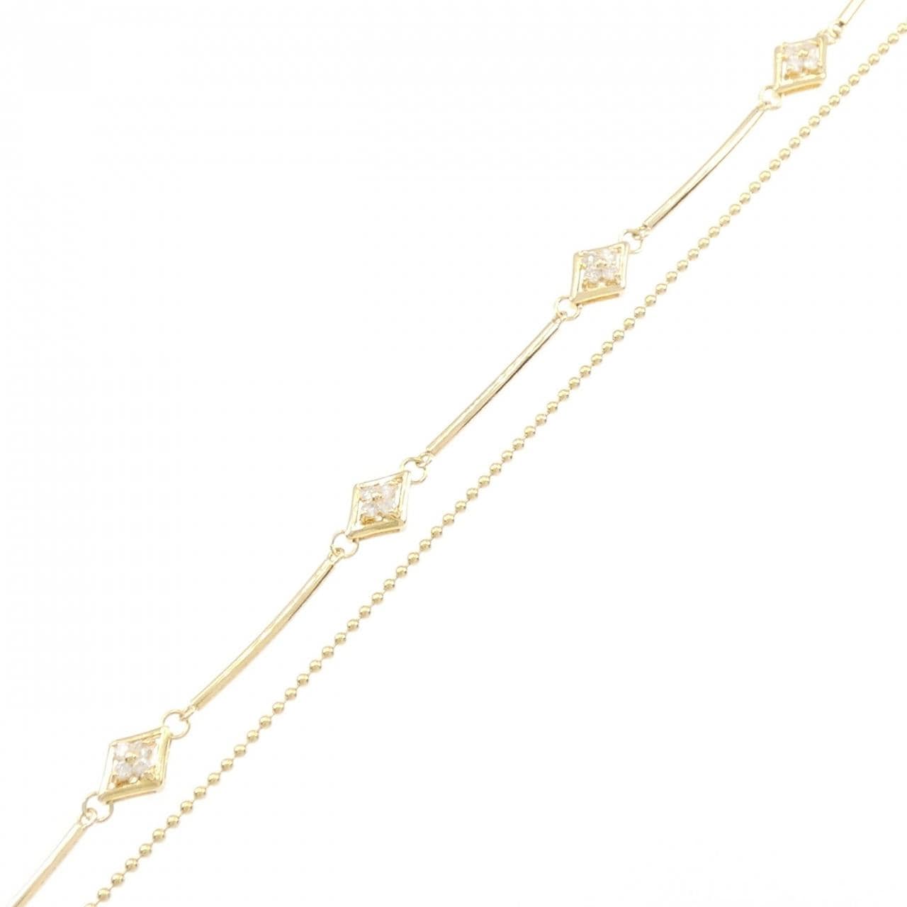 K18YG ダイヤモンド ブレスレット 0.31CT