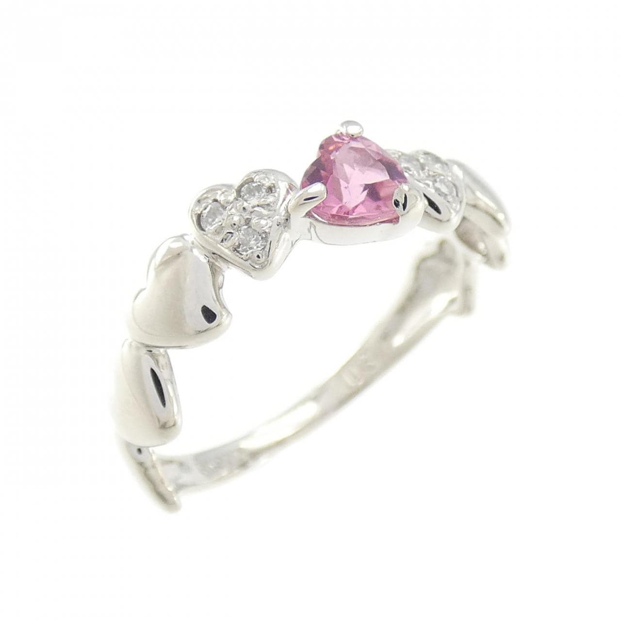 PT heart Tourmaline ring