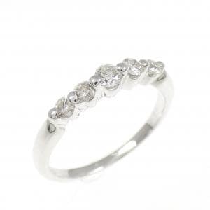 K18WG ダイヤモンド ピンキー リング 0.20CT