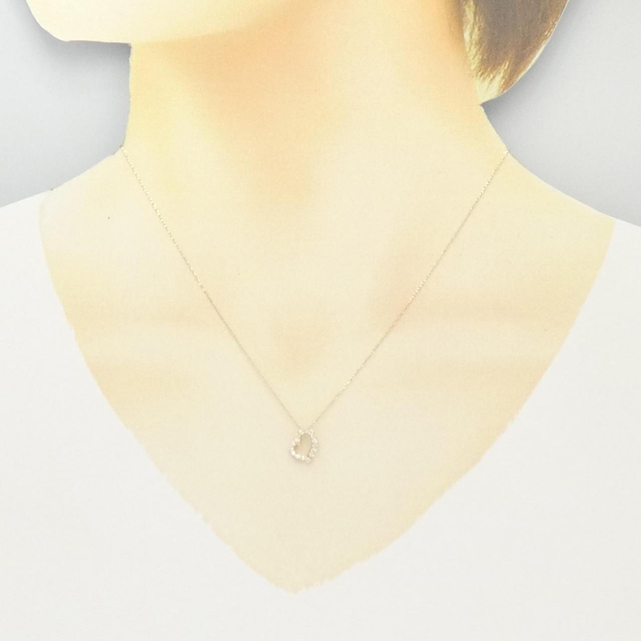 【リメイク】K18YG ハート ダイヤモンド ネックレス 0.20CT