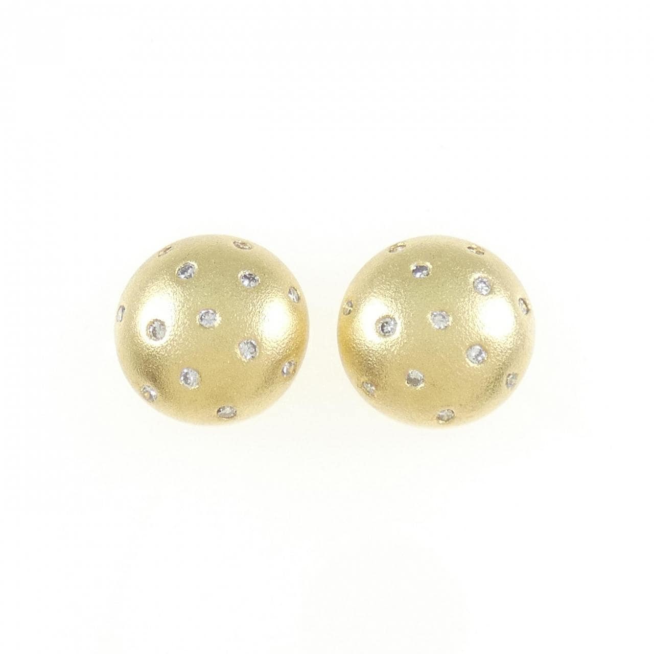 K18YG钻石耳环 0.32CT