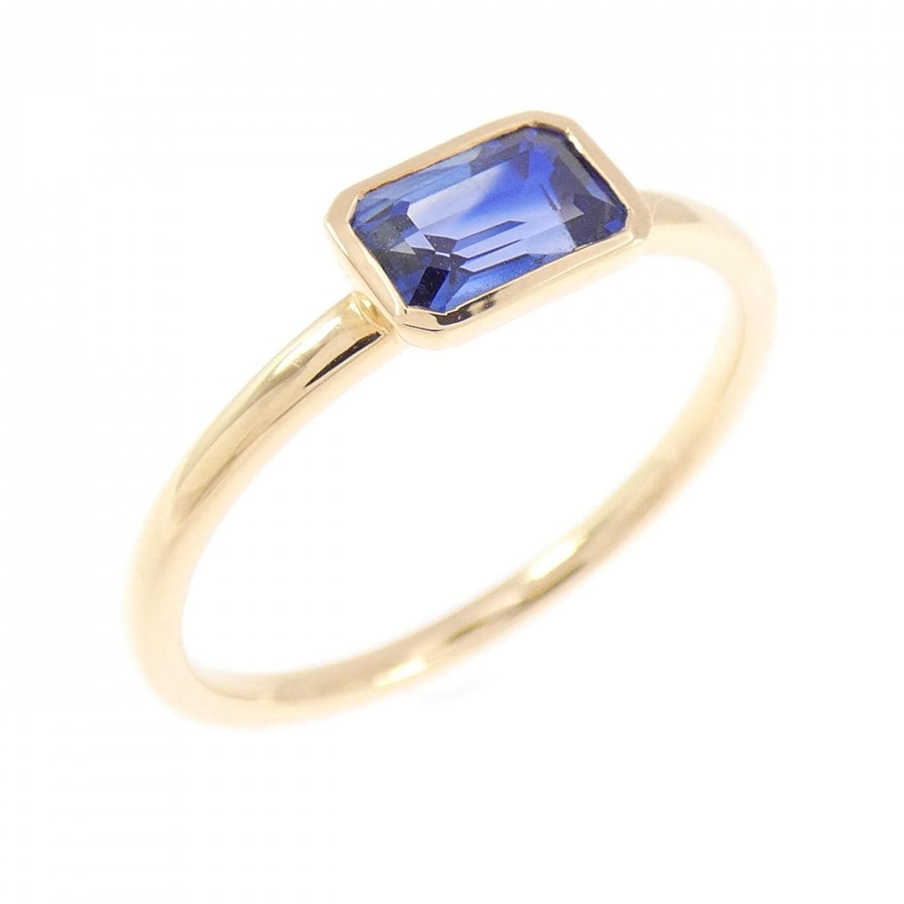 【新品】K18YG サファイヤ リング 0.63CT