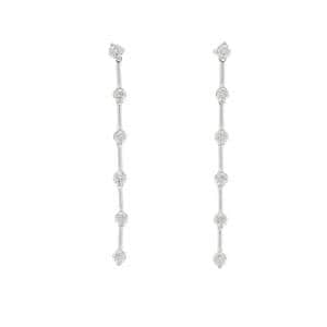 LINE ダイヤモンド ピアス 0.55CT