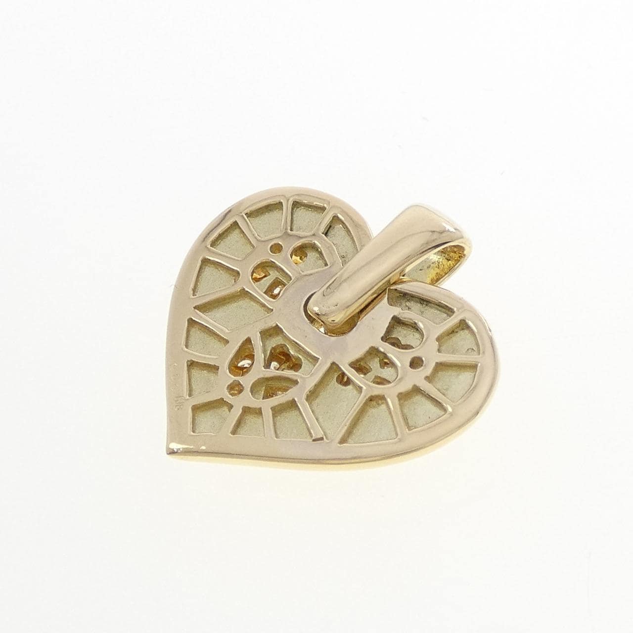K18YG ハート ダイヤモンド ペンダント 0.60CT