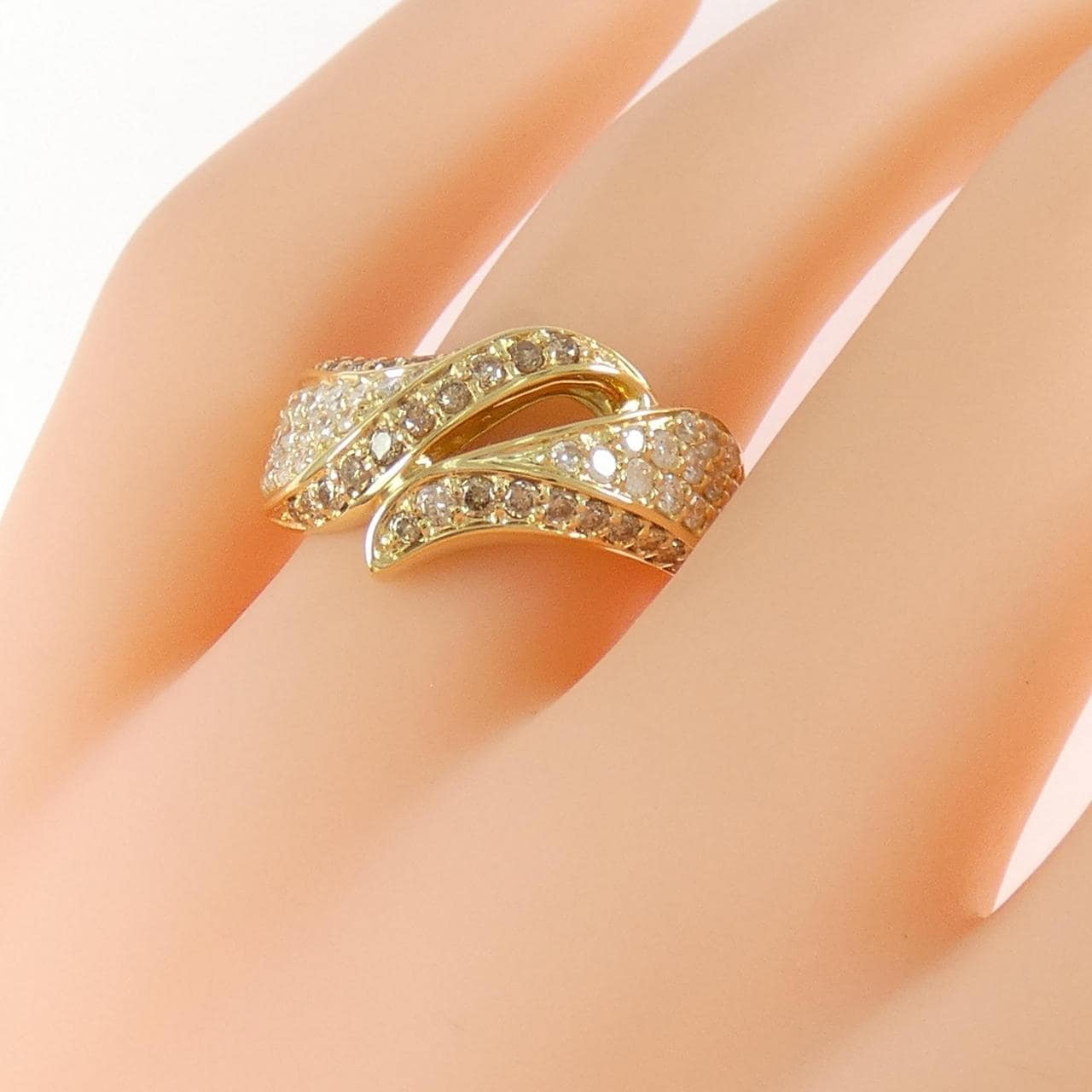 K18YG ダイヤモンド リング 11.00CT
