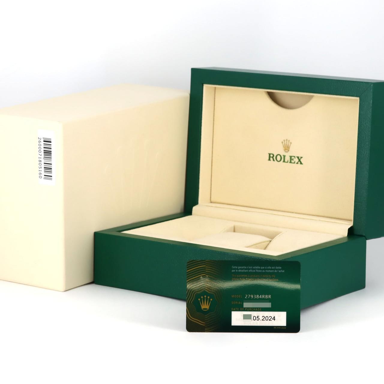 ロレックス デイトジャスト 279384RBR SSxWG 自動巻 ランダム番