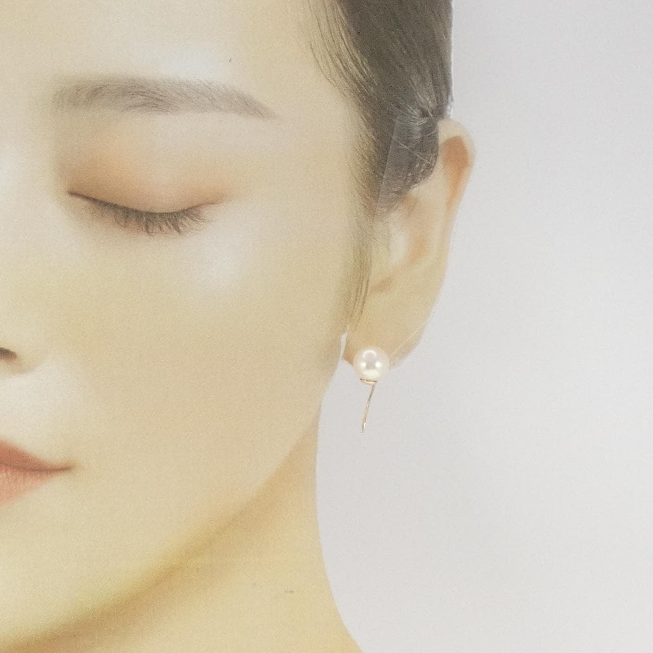 K18YG アコヤパール ピアス 9.1mm