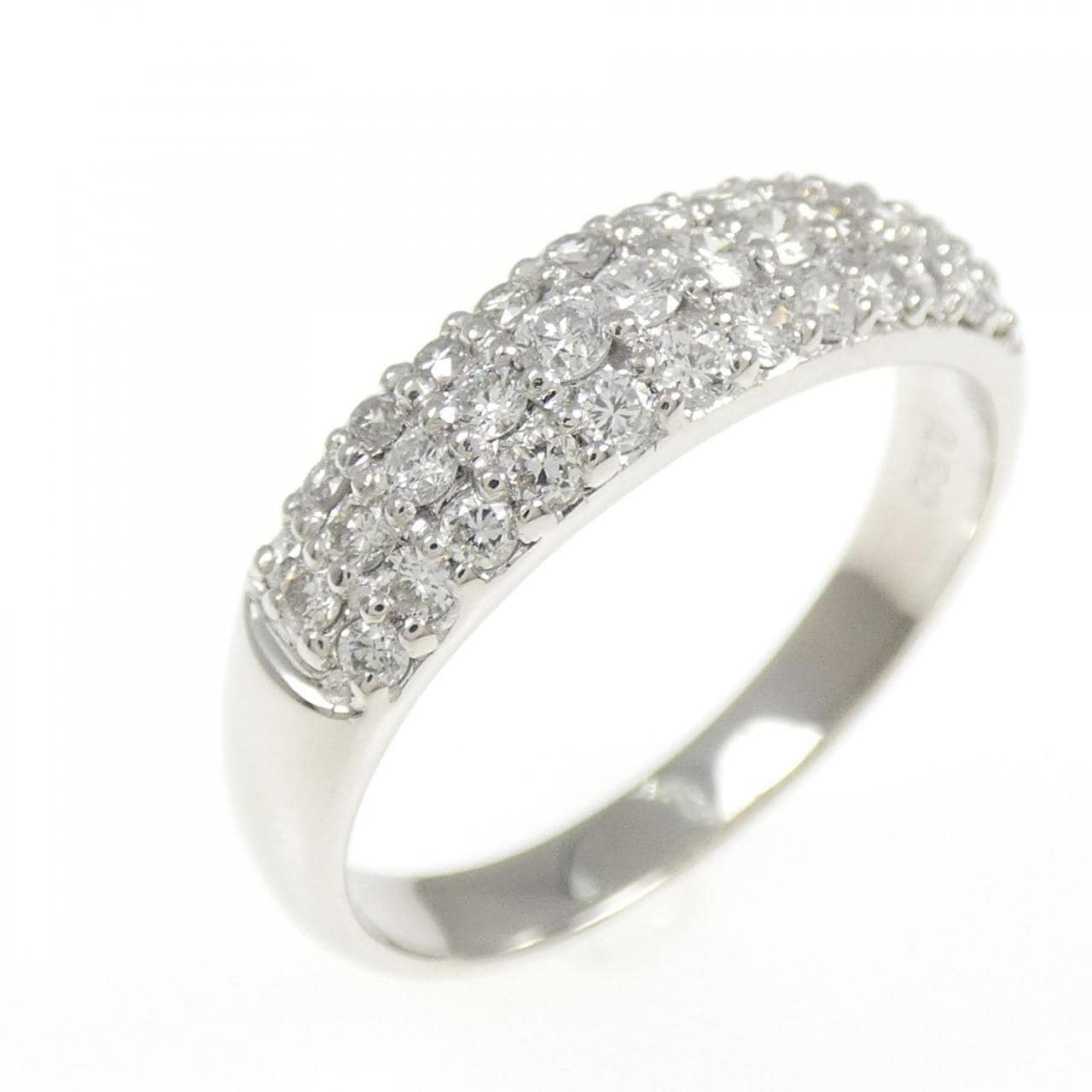 PT900 パヴェ ダイヤモンド リング 0.50CT