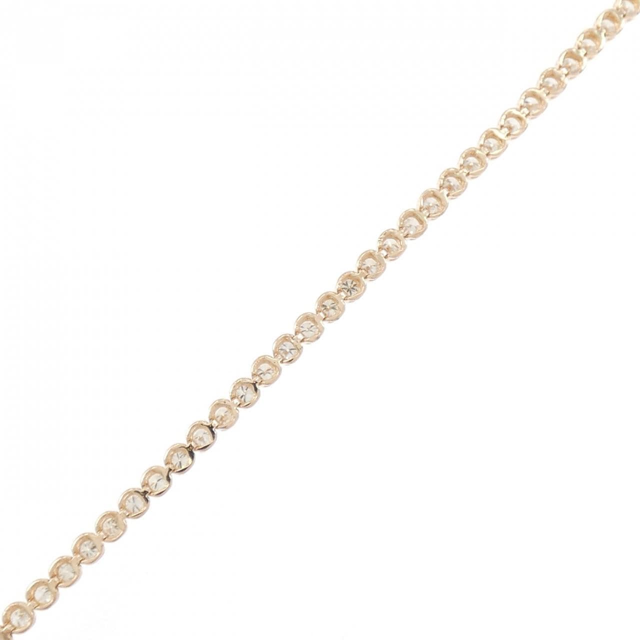 K18PG ダイヤモンド ブレスレット 1.00CT