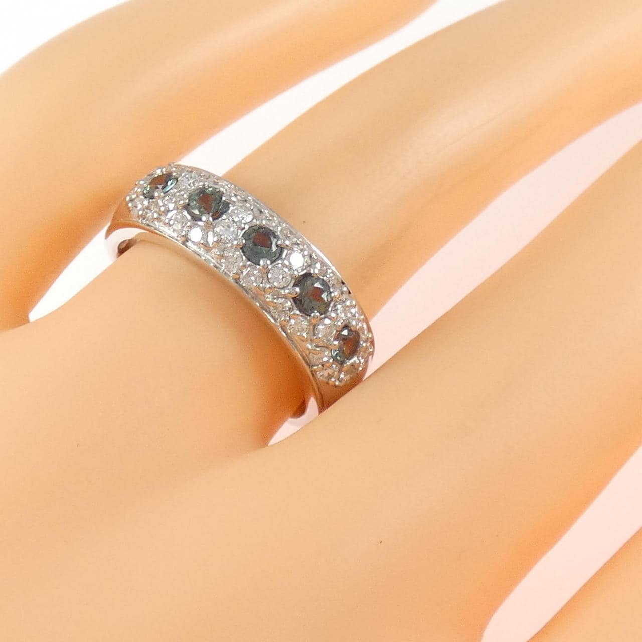 PT900 アレキサンドライト リング 0.36CT