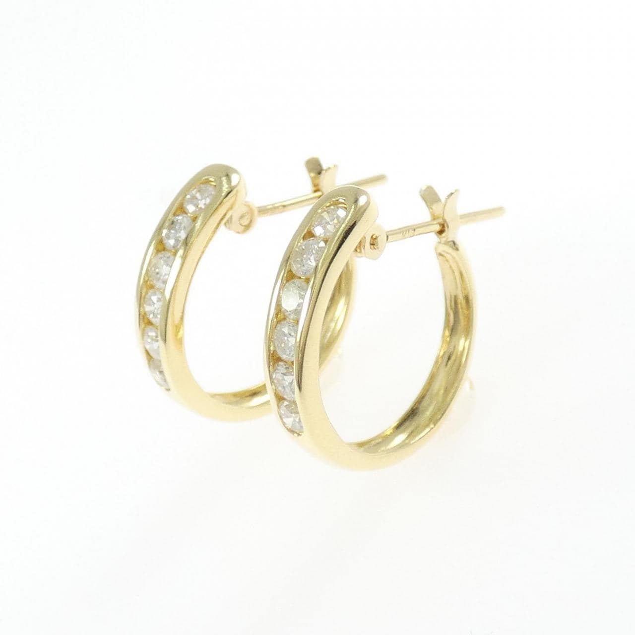 K18YG ダイヤモンド ピアス 0.50CT