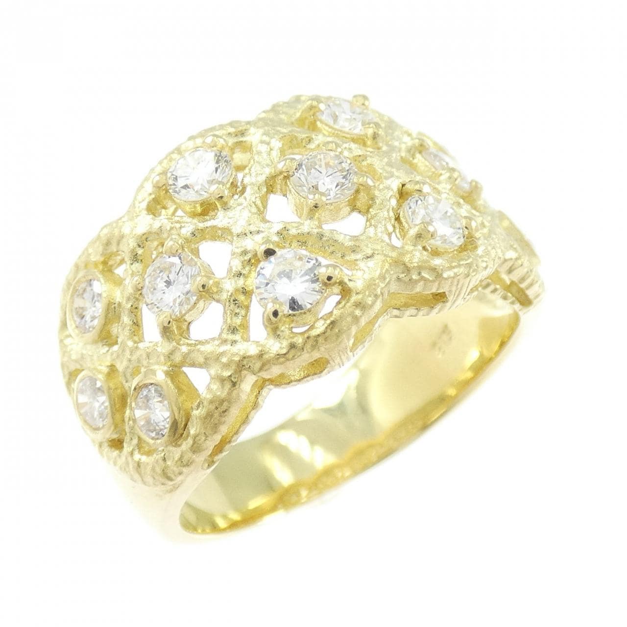 K18YG ダイヤモンド リング 0.78CT