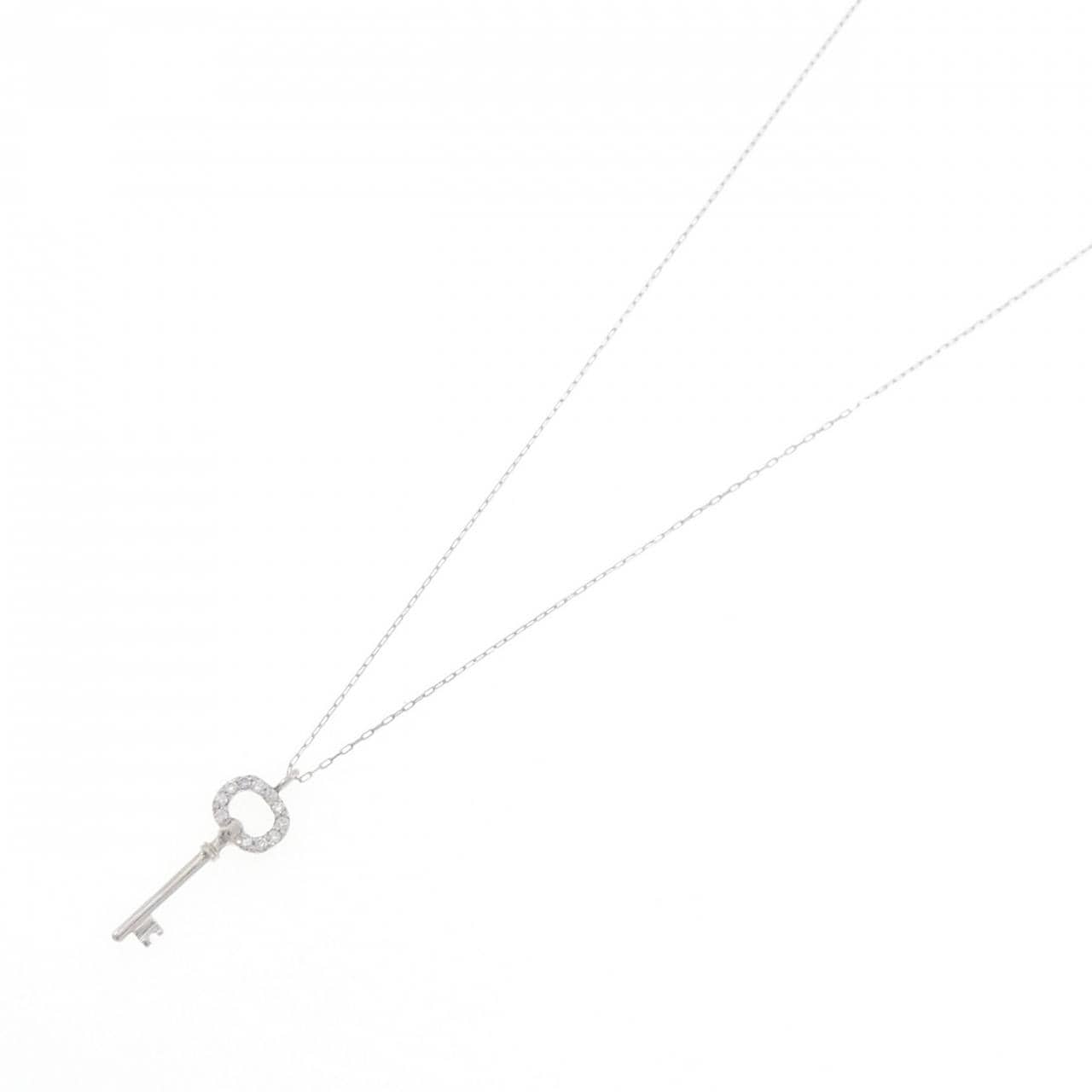 PT900 キー ダイヤモンド ネックレス 0.05CT