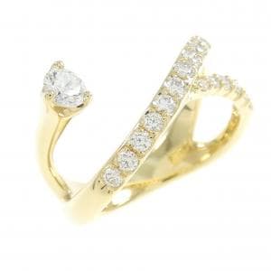 K18YG ダイヤモンド リング 0.48CT