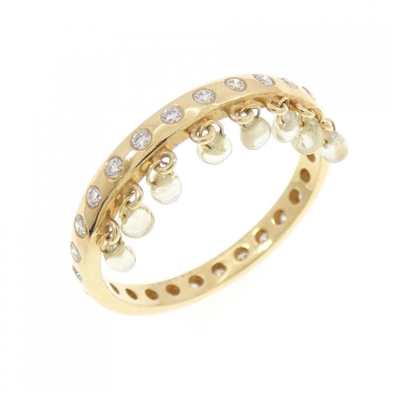 【新品】K18YG フルエタニティ ダイヤモンド リング 0.67CT