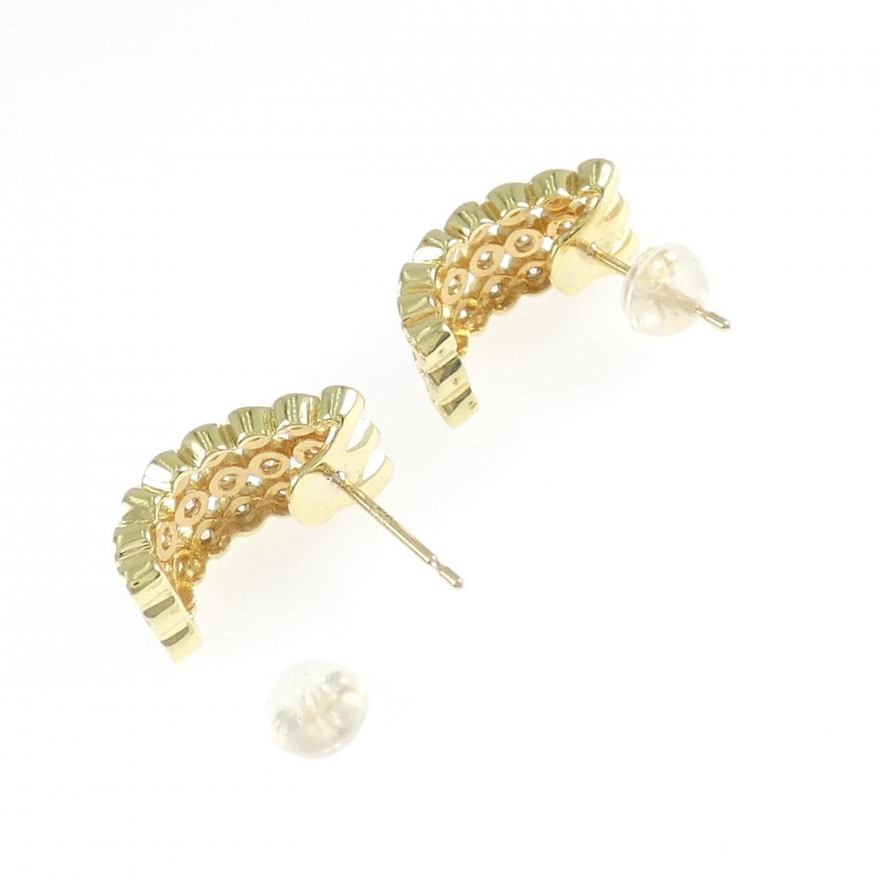 K18YG ダイヤモンド ピアス 0.91CT