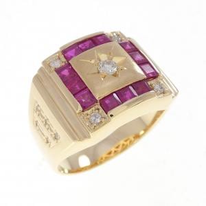 K18YG ルビー リング