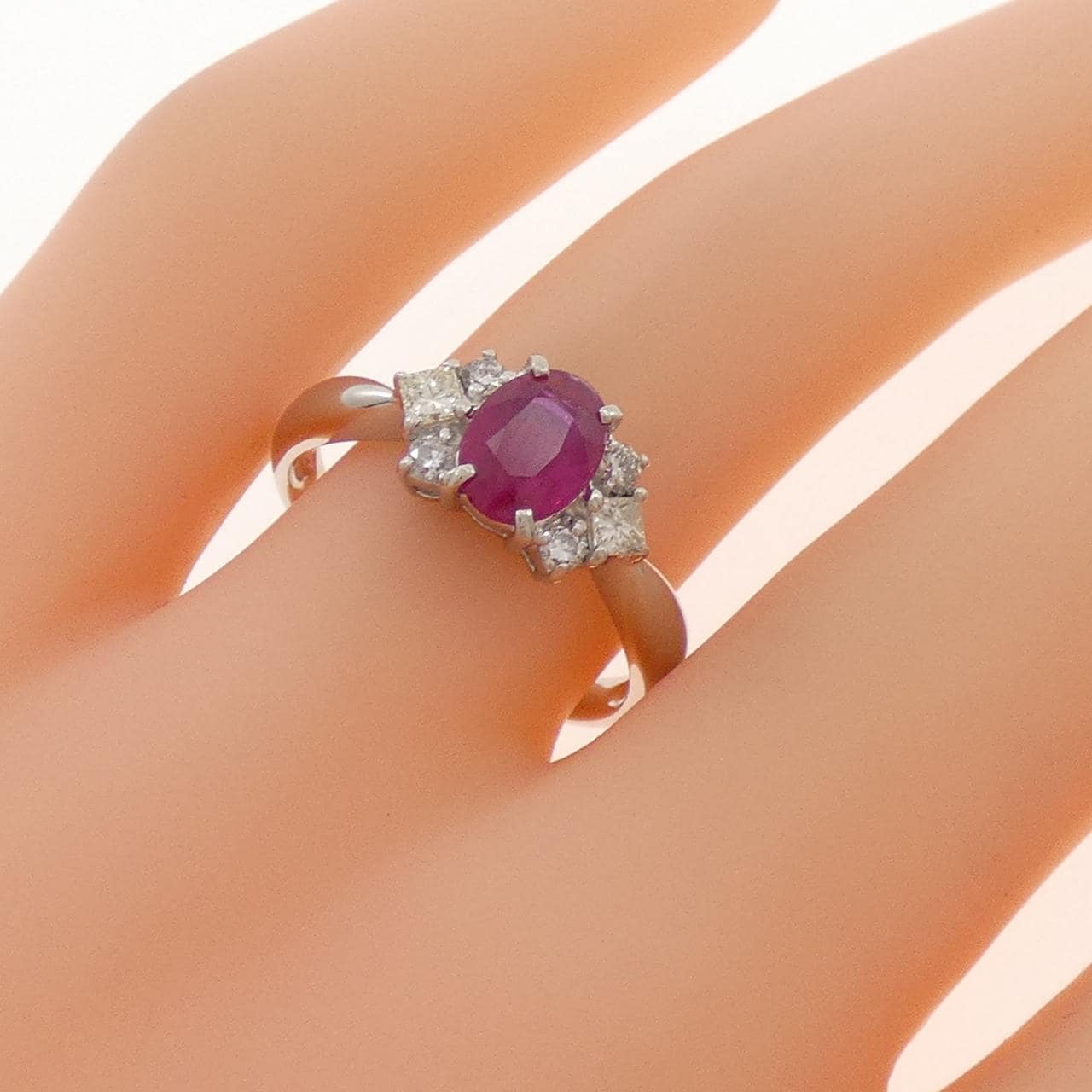 PT900 ルビー リング 0.87CT