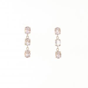 K18PG モルガナイト ピアス 0.68CT