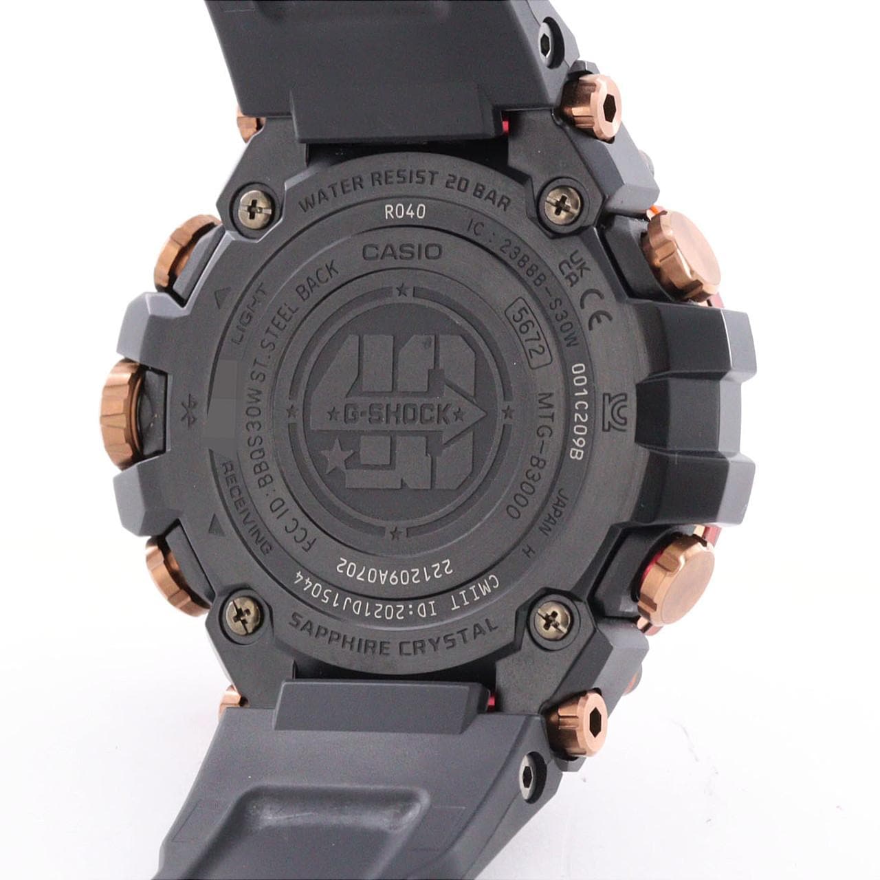 カシオ G-SHOCK･MT-G 40th Anniversary 電波時計 MTG-B3000FR-1AJR SS ソーラークォーツ
