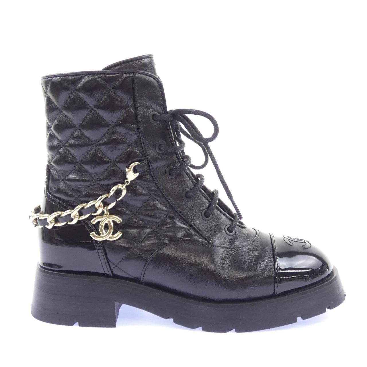 シャネル CHANEL レースアップ G39393Y56119 ブーツ