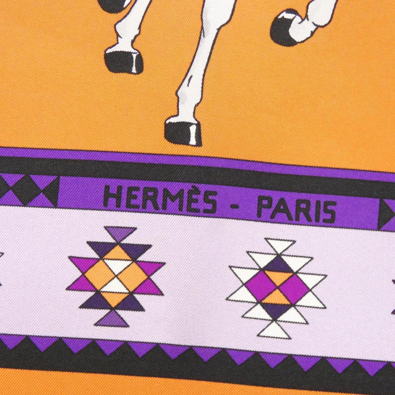 HERMES LES CHEVAUX QATARIS Carré 002457S Scarf